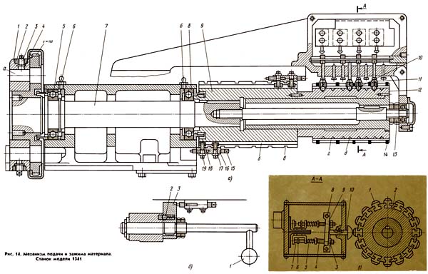 Револьверна головка, барабан упоров, командоаппарат токарно-револьверного верстата 1341 1341 Револьверна головка, барабан упоров, командоаппарат токарно-револьверного верстата